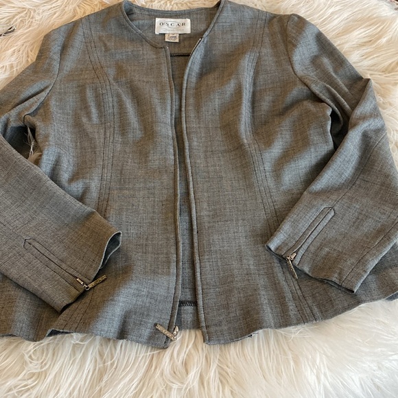 OSCAR de la RENTA zipper front blazer - Picture 11 of 12